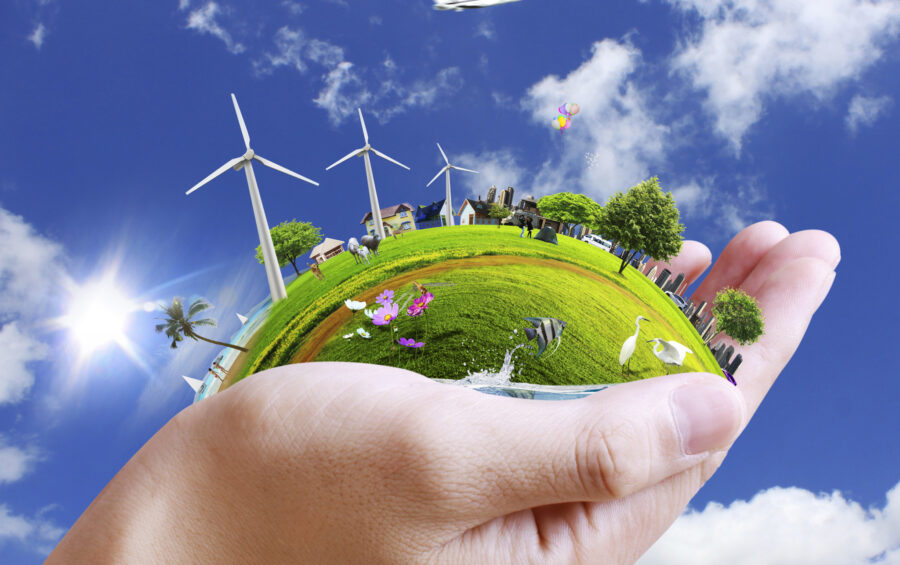 Energie rinnovabili - Risorse - Uomo e natura - Verde - Cielo